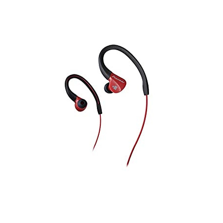 Pioneer Ironman Sweat-Resistant Sports Earphones, Red(SE-E3M(R)