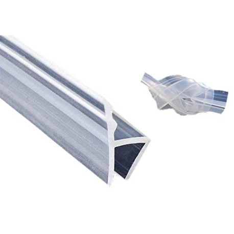 Frameless Flexible Shower Door Seal Sweep for 3/8" Glass,10 Ft (H)
