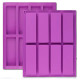2 Pcs 8 Cavity Large Rectangle Granola Bar Silicone Mold/Nutrition/Cereal Bar Molds