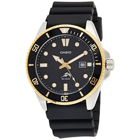Casio Men's Diver Inspired Stainless Steel Quartz Watch