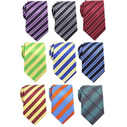Lot 9 PCS Classic Men's Tie Necktie Woven
