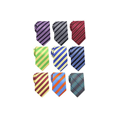 Lot 9 PCS Classic Men's Tie Necktie Woven