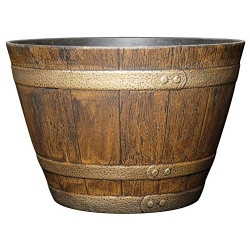 72 Whiskey Barrel, 15", Distressed Oak