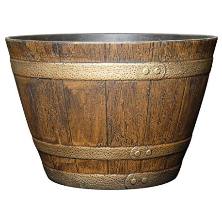 72 Whiskey Barrel, 15", Distressed Oak