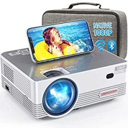 1080P WiFi Bluetooth Projector, DBPOWER 9500L Full HD