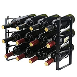 3 Tier Stackable Wine Rack Countertop Cabinet