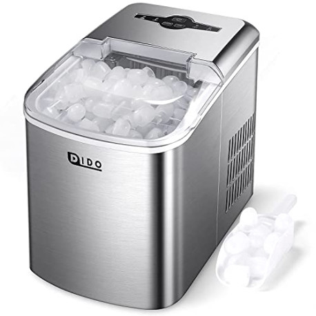 Ice Maker Countertop, 10Pcs Bullet Ice in 6-8 mins,33Lbs/24hrs