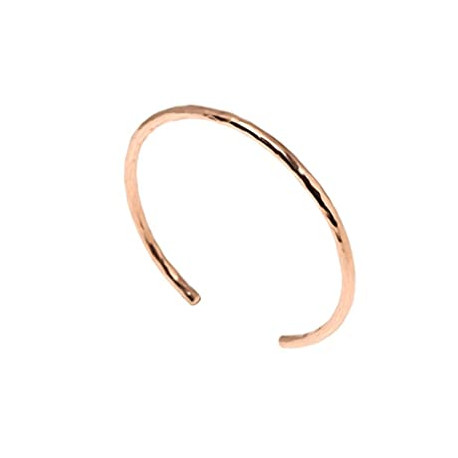 3mm Hammered Copper Cuff Bracelet Handmade Jewelry