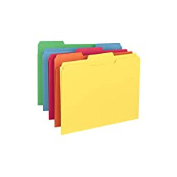 Letter Size, Assorted Primary Colors, 100 per Box