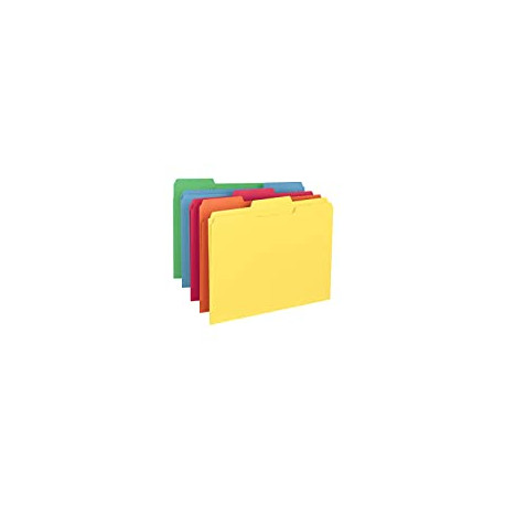 Letter Size, Assorted Primary Colors, 100 per Box