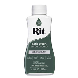 Rit 01794000701 Liquid Fabric Dye, 8-Ounce, Dark Green
