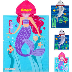 Bath Towels for Kids with Hood, 64"x26"