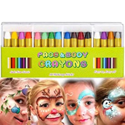 Painting Face kit Crayons, muscccm 16 Colors Makeup
