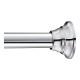 Adjustable Tension Mounted Straight Shower Curtain Rod, Chrome