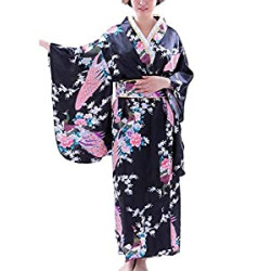 Women's Kimono Robe Japanese Dress