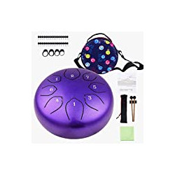 Tongue Drum Kit, 6 Inches 8 Notes Percussion Instrument