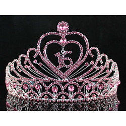 16 Birthday Party Rhinestone Tiara Crown