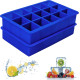 2 Pack Silicone Ice Cube Tray