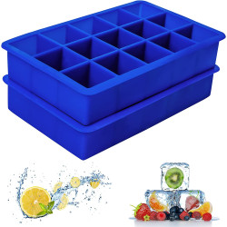2 Pack Silicone Ice Cube Tray