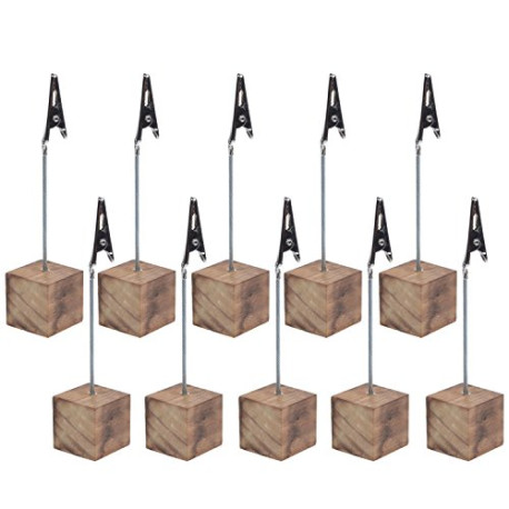 10 Pcs Lightweight Cube Base Memo Clips Holder