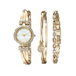 Women's Premium Crystal Accented Bangle Watch