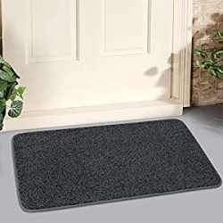 Door Inside Dirt Trapper Mats Shoes Scraper, 18x30 Inches Dark Gray