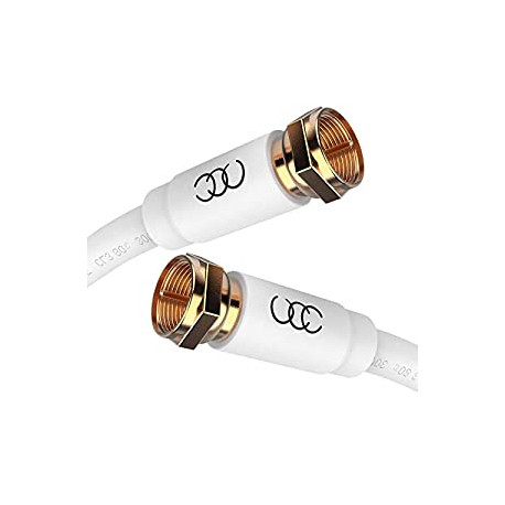 Pack 2 of Coaxial Cable (15 ft) Triple Shielded