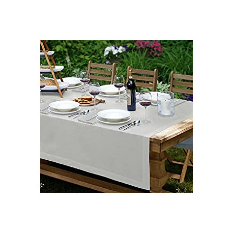 Great for Formal Dining or Everyday Use, 70 Inches by 126 Inches, Dove Gray
