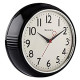 1950's Retro Case Convex Glass Clock, 9.5-Inch