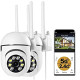 1080P Dome Surveillance Cameras 360° View, Waterproof with Motion Detection, 2-Way Audio (2PCS)