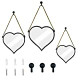 Heart Mirror 3 Pcs Heart Shaped Mirror