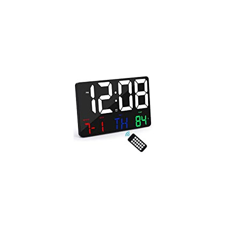Digital Wall Clock,11.4" Digital Clock Large Display