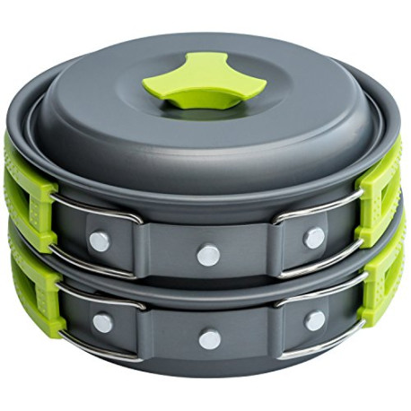 Camping Cookware Mess Kit for Backpacking Gear