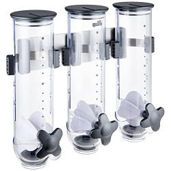 Indispensable SmartSpace Wall Mount Triple Dry-Food Dispenser 39 oz