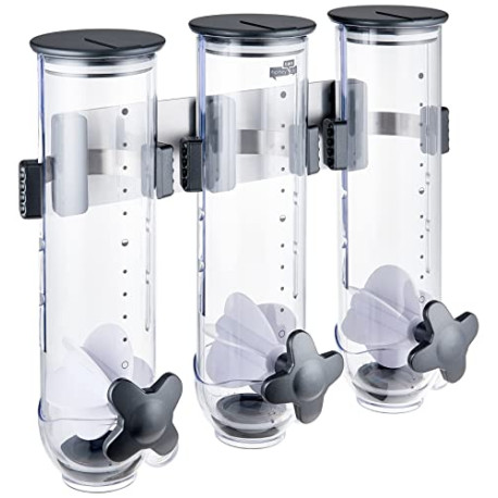 Indispensable SmartSpace Wall Mount Triple Dry-Food Dispenser 39 oz