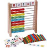 Wooden Abacus for Kids Math with 100 Counting Sticks
