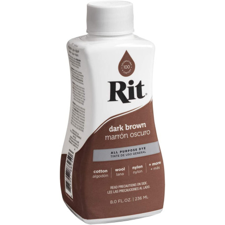 Rit All-Purpose Liquid Dye, Dark Brown