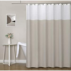 Bath Room Curtain, 12 Rust Proof Grommets Top for Hotel Spa Home, 70''x72''