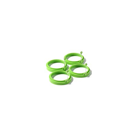 Egg Cooking Rings, Perfect Fried Egg Mold or Pancake Rings (New, 4pcs, Green)