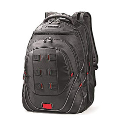Tectonic PFT Laptop Backpack, Black/Red, 17-Inch