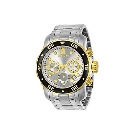 80040 Pro Diver Stainless Steel Watch with Link Bracelet