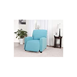 Recliner Slipcover, Large, Solid, Aqua