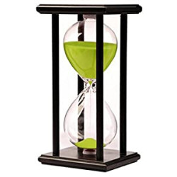 Pack 2 of Hourglass Timer for 60 Minutes Sandglass Timer for Kitchen