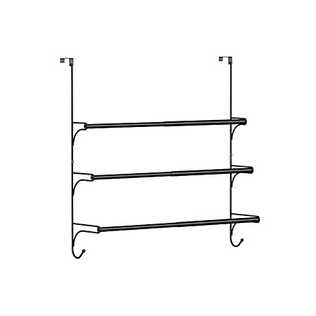 Adjustable Over The Door Triple Towel Rack