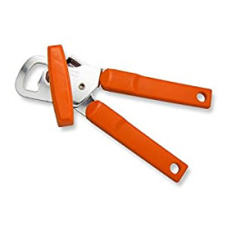 Manual Can Opener, Orange Handle
