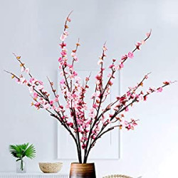 Artificial Cherry Blossom Silk Flowers Long Branches