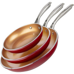 Frying Pan Set, 3 Piece Nonstick