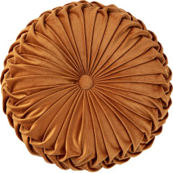 Pack 4 of Orange Round Throw Pillow