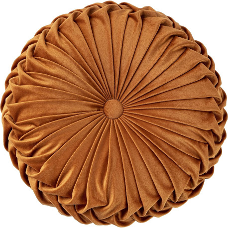 Pack 4 of Orange Round Throw Pillow