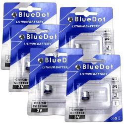 BlueDot Trading CR1/3N Lithium Cell 5 Batteries